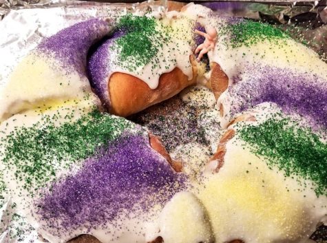 Photo of a king cake.