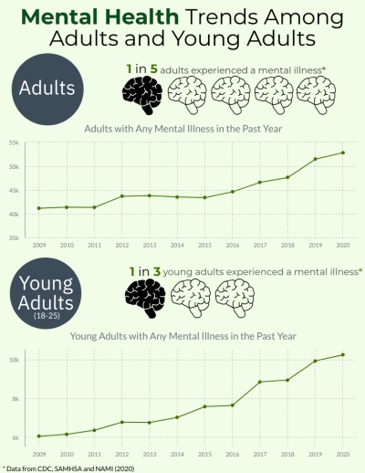 Social media blamed as mental health problems increase for younger Americans