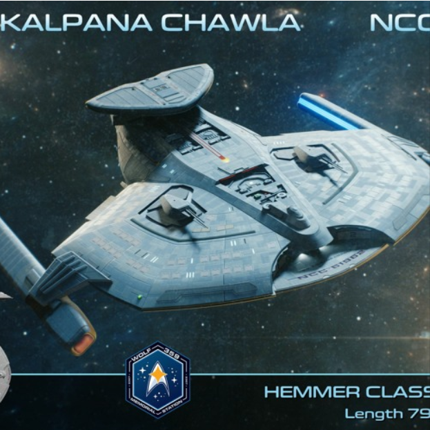 Depiction of the Starship Kalpana Chawla.