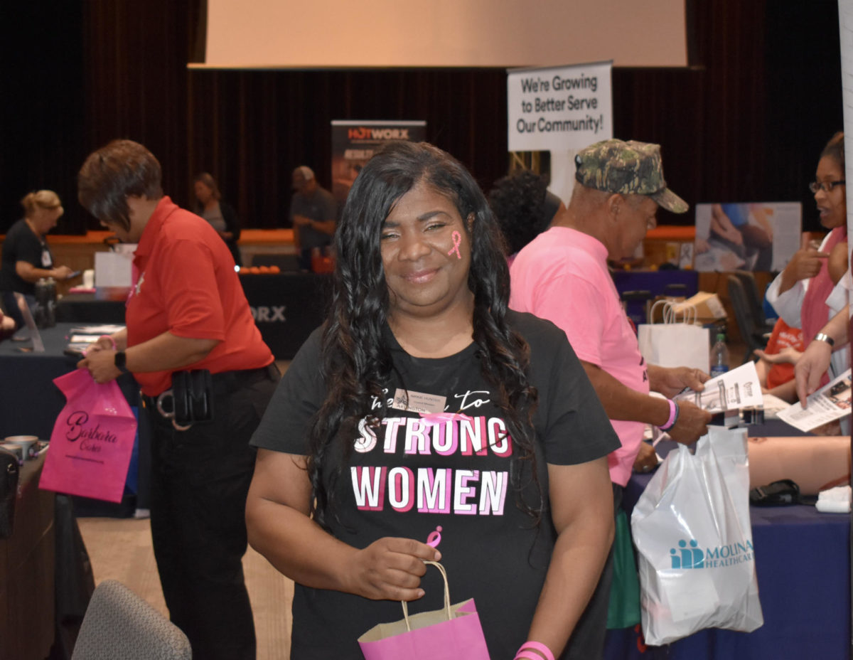 City Council District 3 Rep. Nikkie Hunter at the Breast Cancer Awareness Health Fair she hosted Oct. 13.