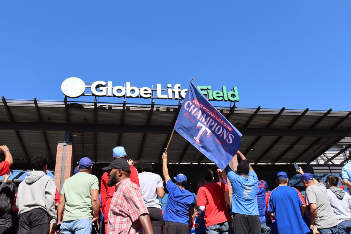 An estimated 500,000-700,000 Texas Rangers fans gathered near Globe Life Field in Arlington, Texas, Nov. 3 to celebrate the team's first world championship