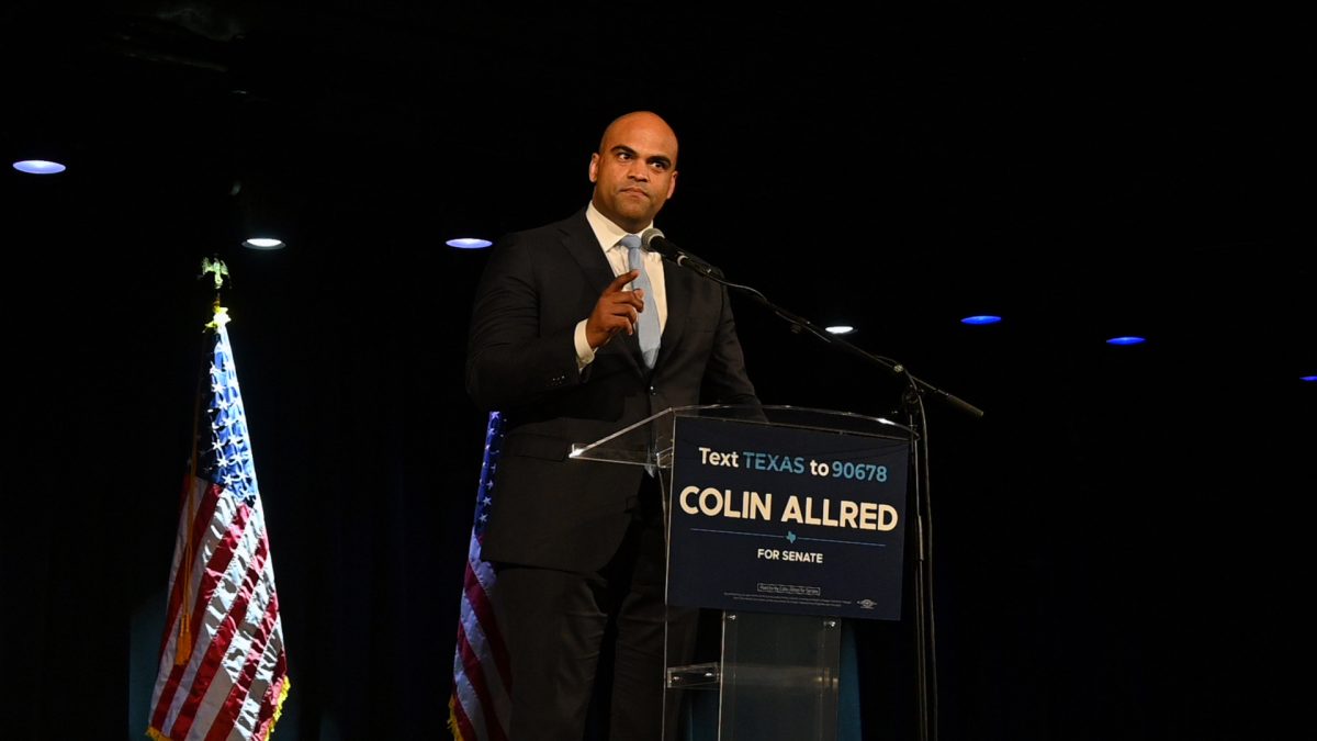 After phoning to congratulate incumbent Republican U.S. Sen. Ted Cruz, Democratic challenger Colin Allred reminded supporters that "you can't just be a patriot when your side wins."