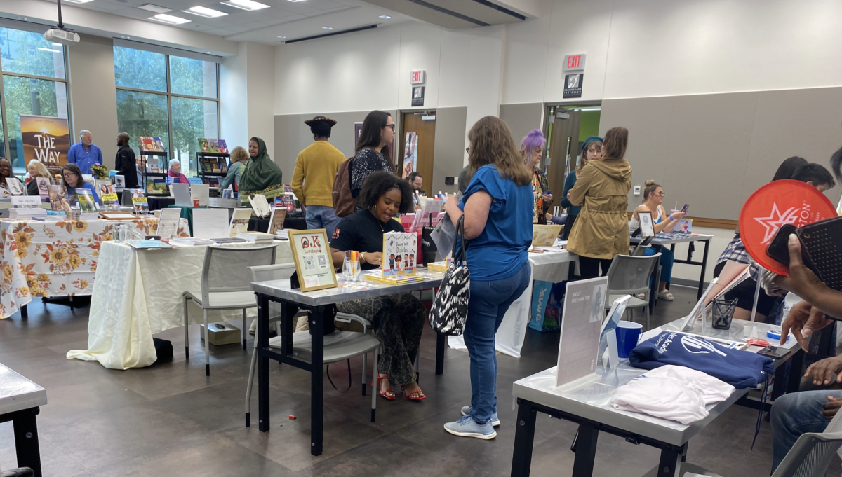 Author Alley at the Arlington Public Library's Indie Author Day Book Festival on Nov. 2.