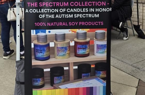 Aubreigh Ann Marie Adams is a 14-year-old entrepreneur who spreads autism awareness through her hand-crafted candle collection.